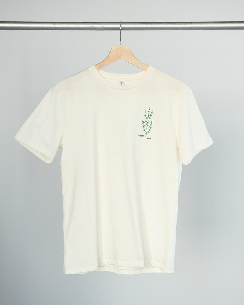 T-shirt Thym Toé - blanc crème - Alma Plantes
